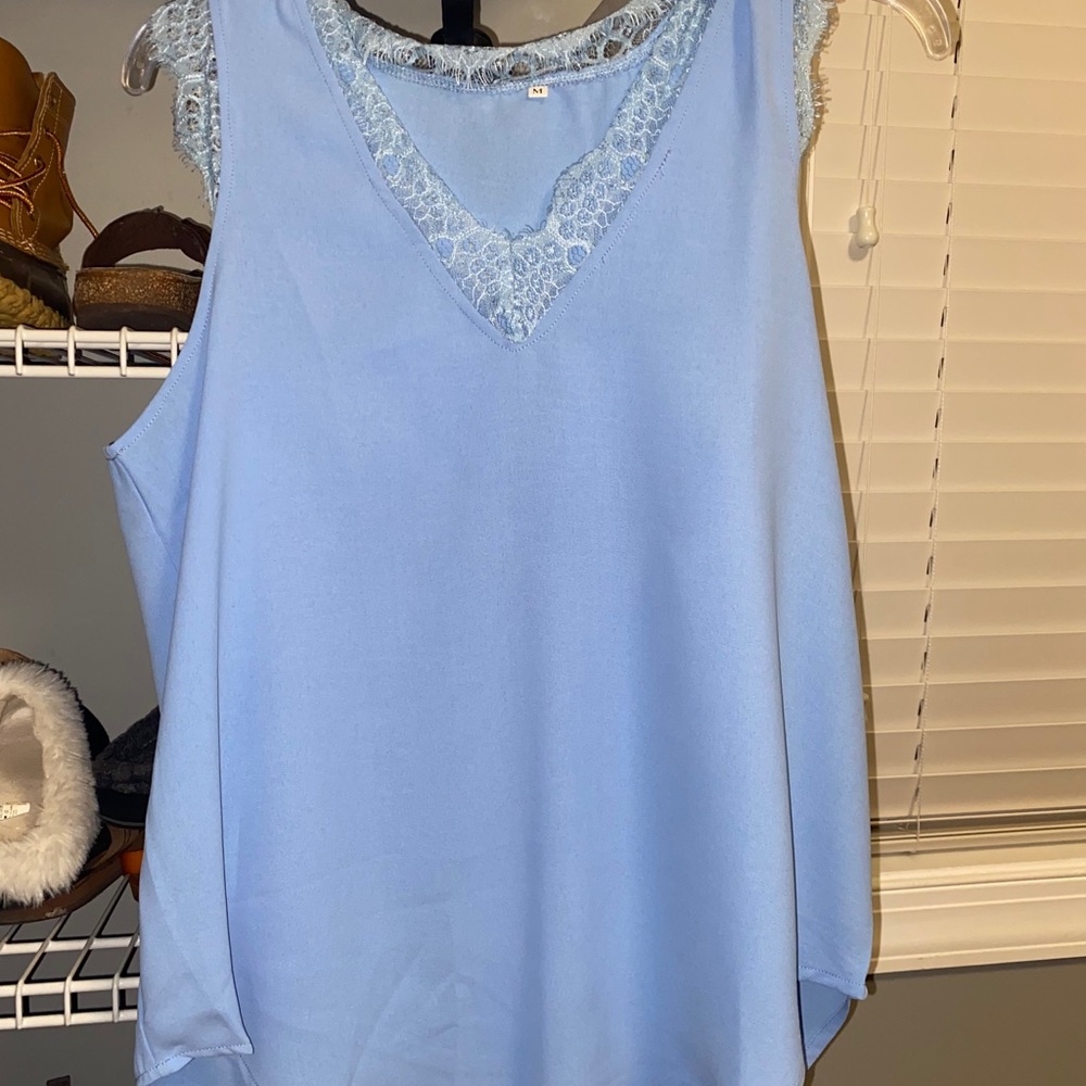 A blue blouse! Super comfy!